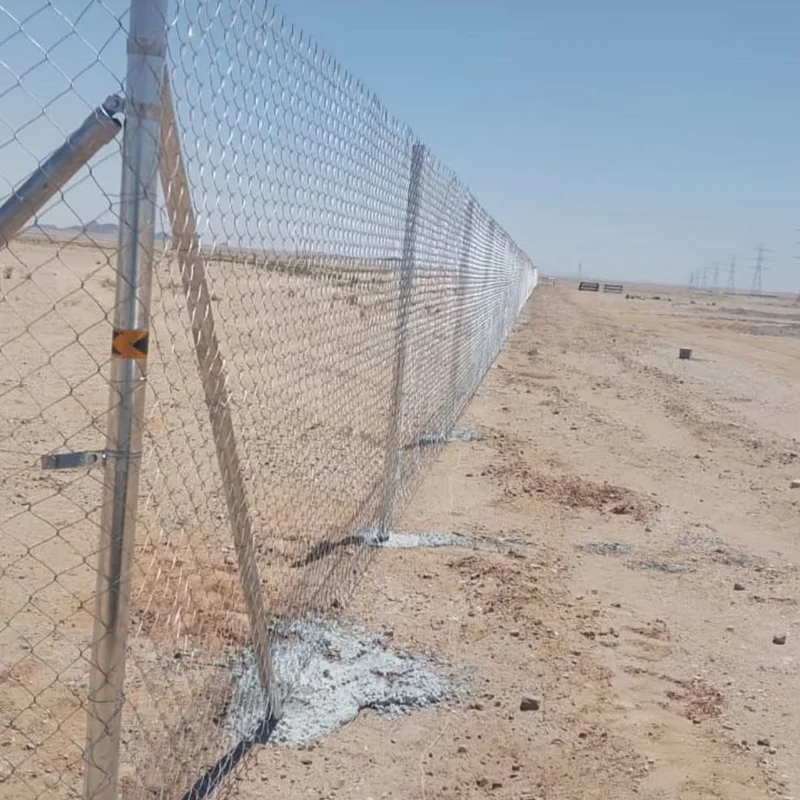 تسوير مزرعة بأعمدة حديد مجلفن